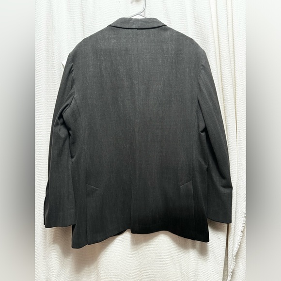 NWT John Varvatos blazer size 54 dark gray/black cotton - Picture 4 of 8